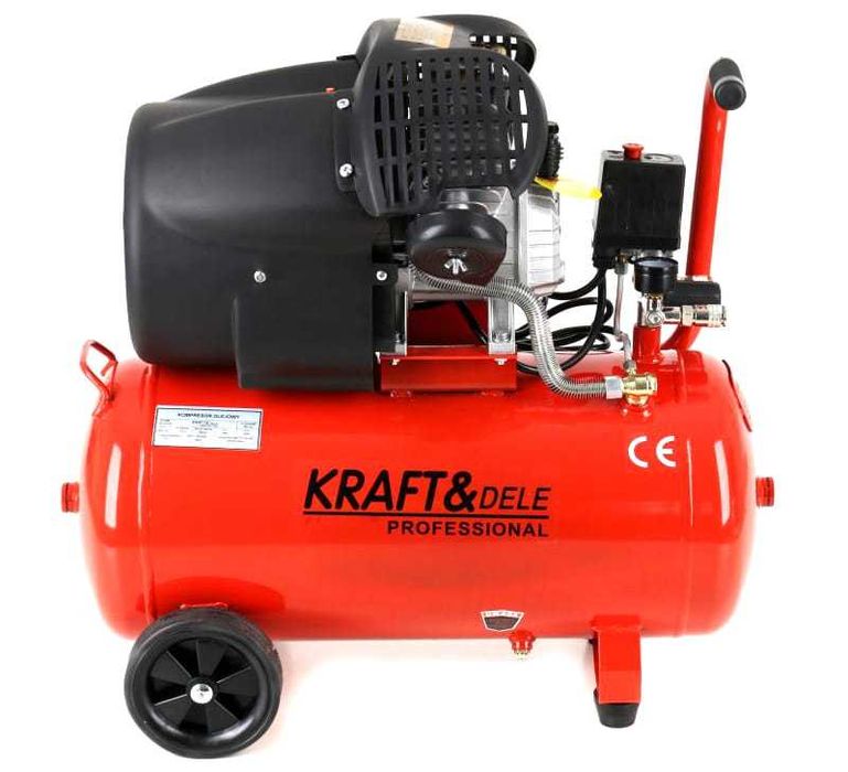 KRAFT&DELE Kompresor Olejowy 50l Sprężarka 2 Tłoki 230v 3kw KD1484