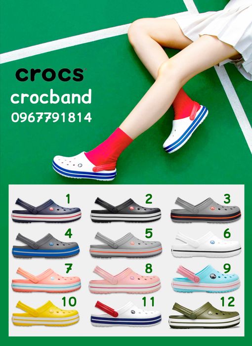 Crocs crocband Кроксы для всей семьи! Цвета и размеры в наличии