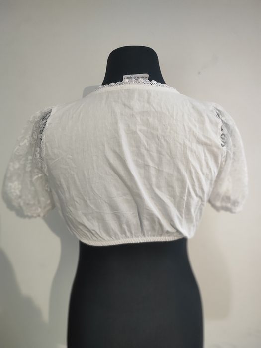 Bluzka bawarska dirndl 38 M Crop top 10  Oktoberfest
