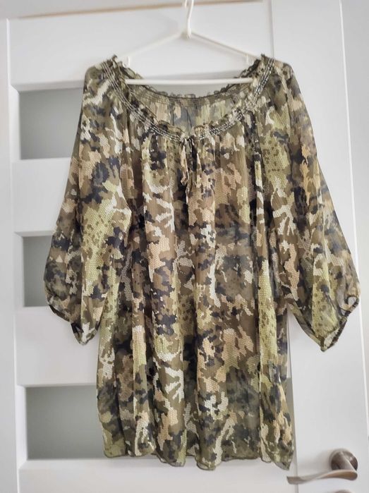 Tunika bluzka damska oversize moro 52