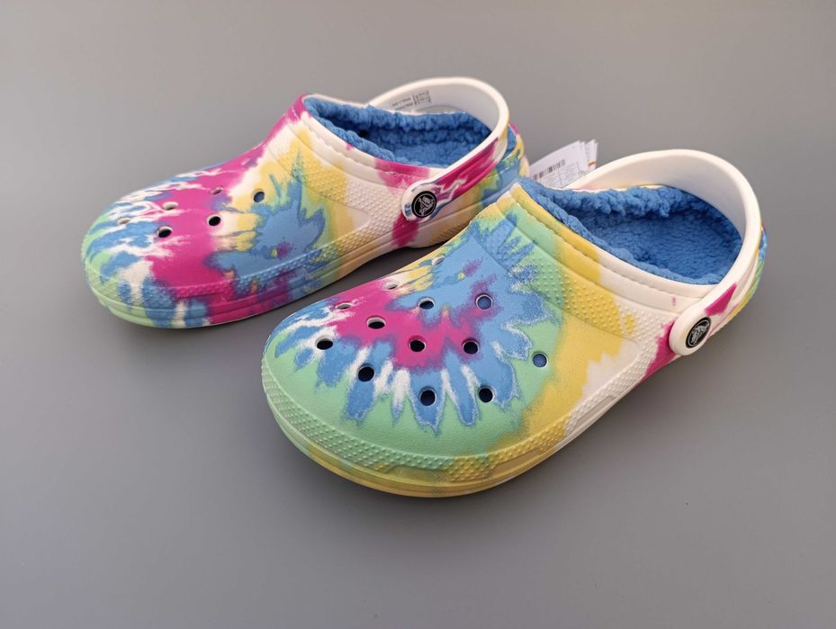 Крокси Crocs Classic Tie-Dye Lined Clog (35-41) Оригінал!