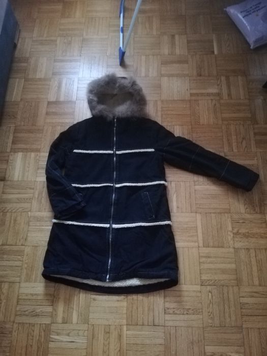 Nowa Kurtka długi płaszcz zimowy w r M/L