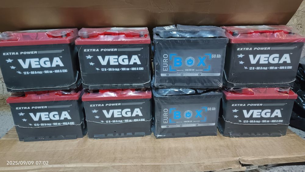 Аккумулятори свинцево кислотні автомобільні 12В/60Аh0