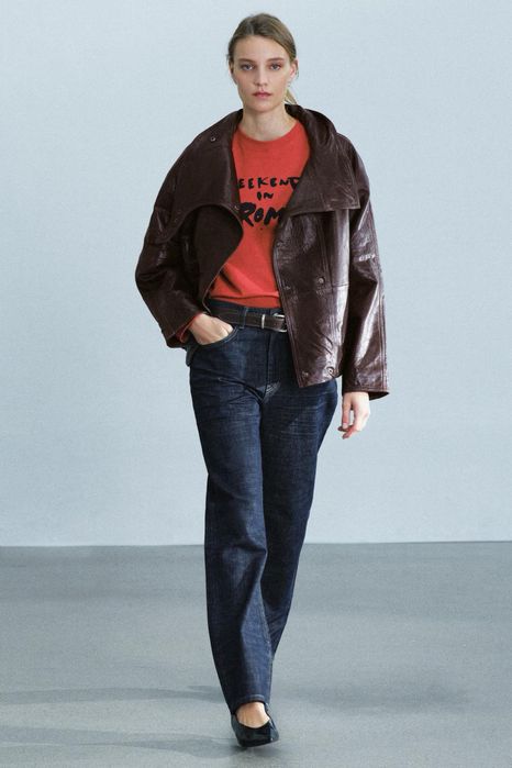 Шкіряна куртка Zara Розмір М