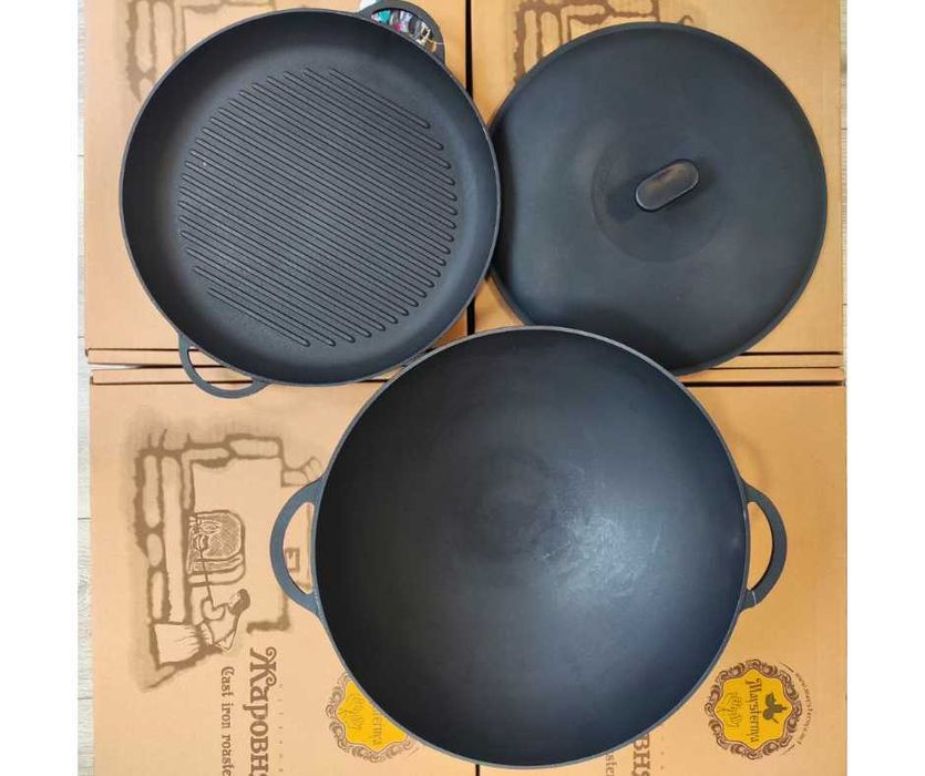 Чавунний казан Сітон ( Syton) WOK 8 л. Казан чугунный котел