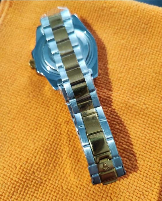Relógio Submariner - Two Tone Gold/Blue