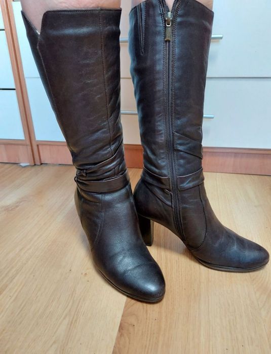 Сапоги ботфорти зимові жіночи на підборах ,розиір 38