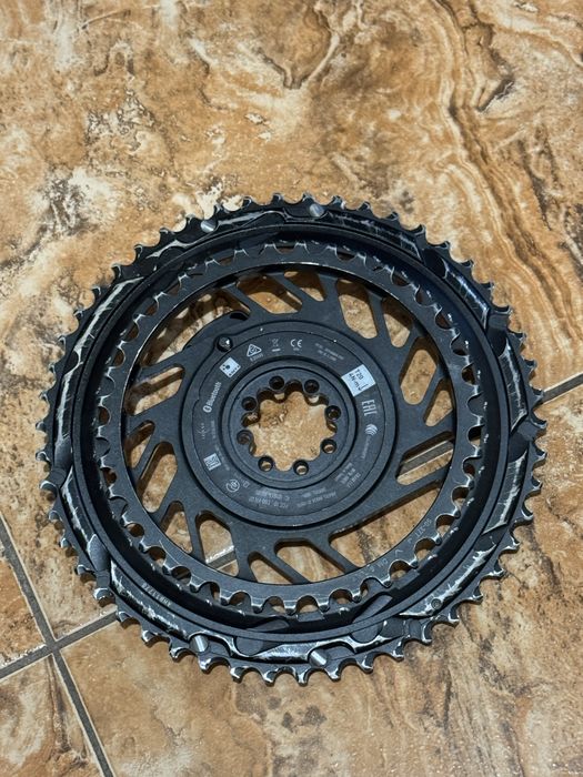SRAM RED AXS Powermeter 2x Chainring Kit | Direct Mount | E1 - black / silver,50/37T