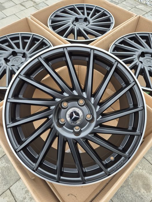 Felgi 18" 5x112 Audi BMW VW Seat Skoda Mercedes Nowe Czarne TPMS | #KT17