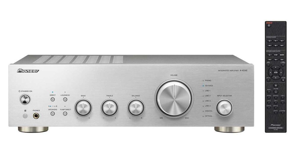 Wzmacniacz PIONEER A-40 AES Srebrny Stereo Nowy Gwarancja Okazja
