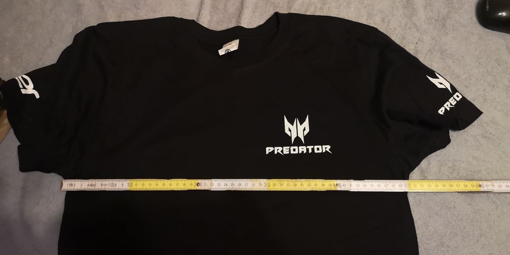 T-shirt męski M czarny