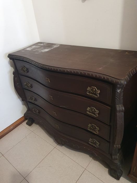 Conjunto de Mobiliário Antigo – Estilo Indo-Português / Barroco Reviva