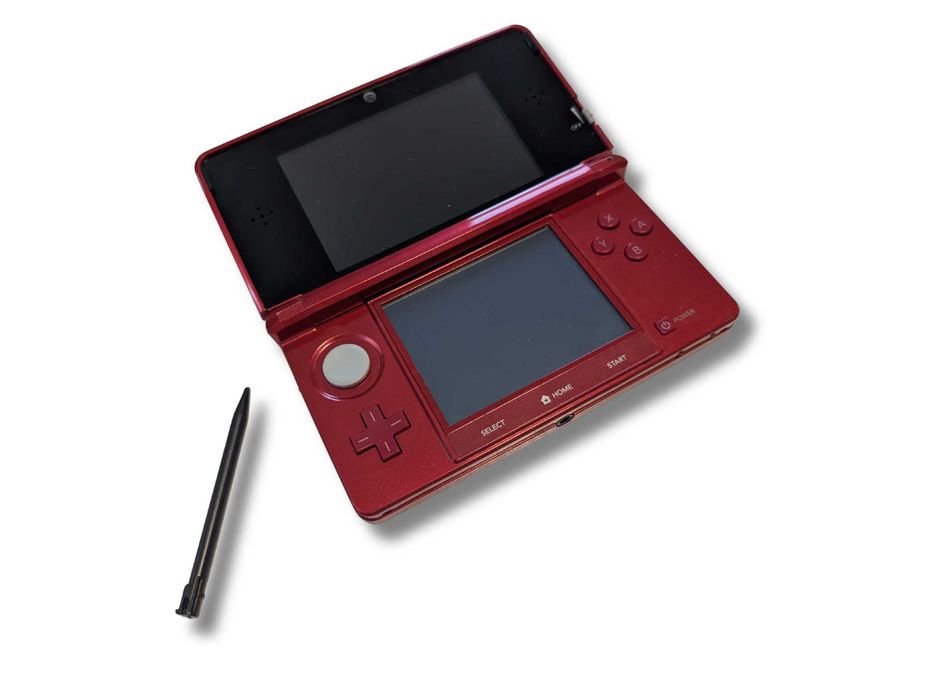 Nintendo 3DS Metallic Red + 64GB + CFW + Mario/Zelda/Pokémon