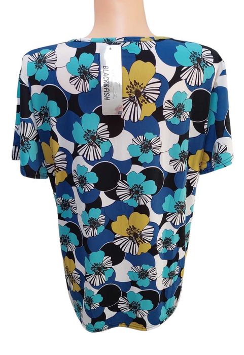 Bluzka w kwiaty BLACK&FISH, R. 2XL/3XL