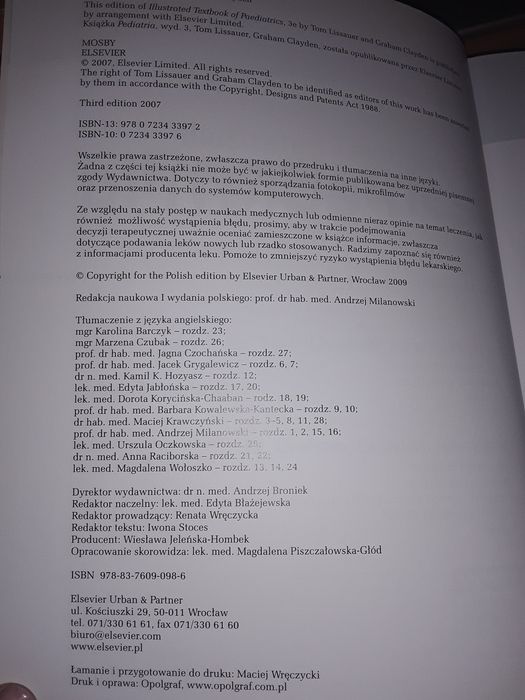 Pediatria Lissauer clayden