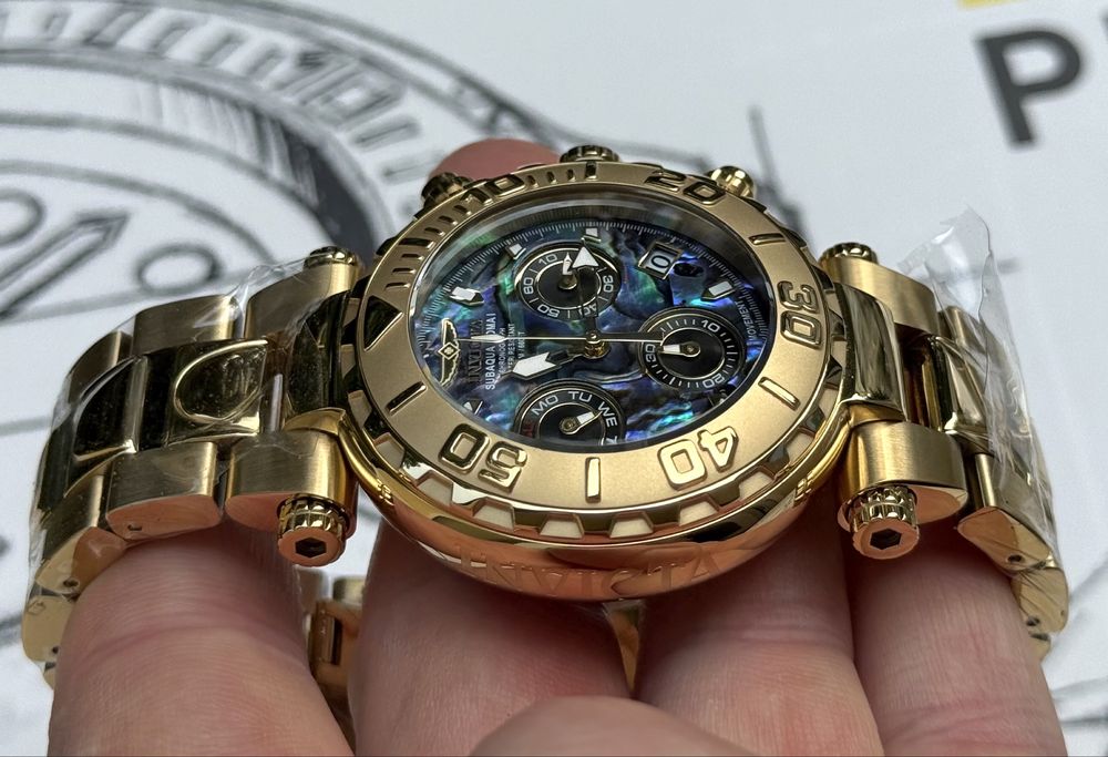 Годинник Invicta 25801 Subaqua Noma I 47 mm. Gold Abalone Swiss.