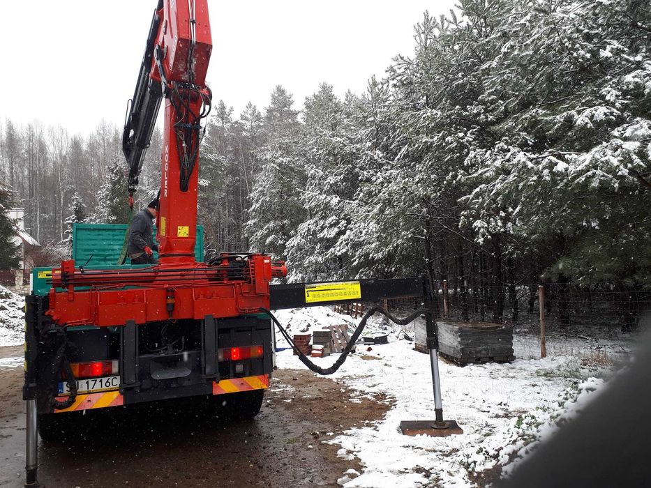 Wynajem dźwigu HDS 22 metry, Wynajem HDS z transportem, kontenery