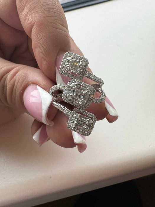 Pierścionek z diamentami naturalnymi 1.28 CT HRD Infinity