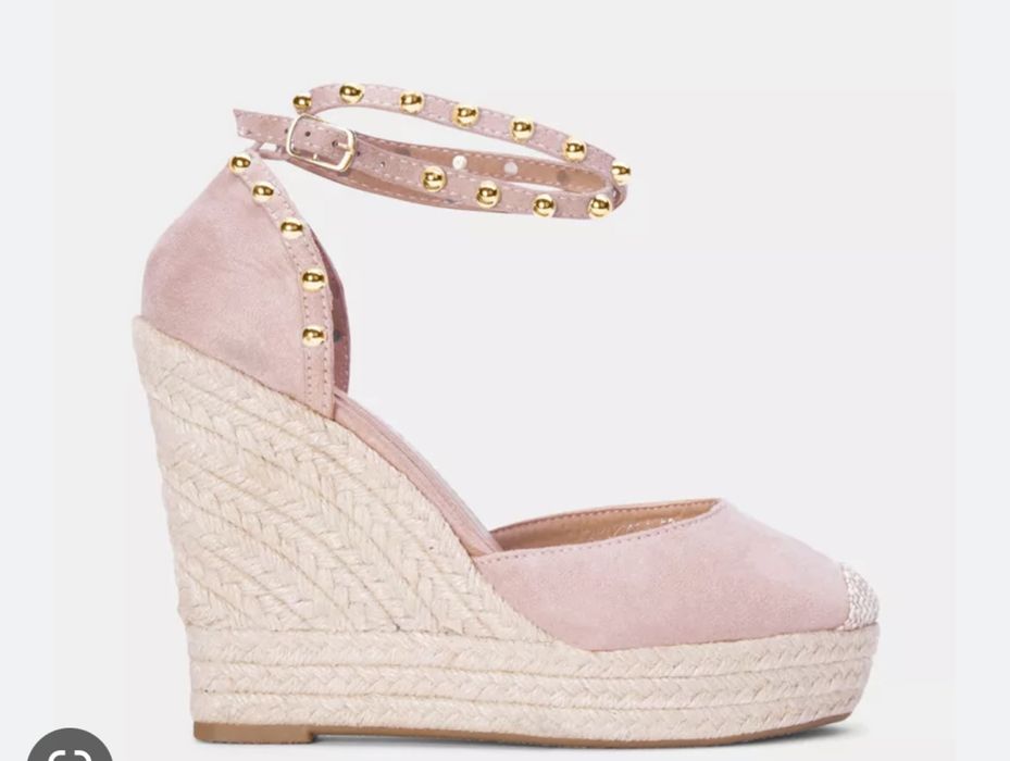 Buty na kontuzjach Espadryle róż 38