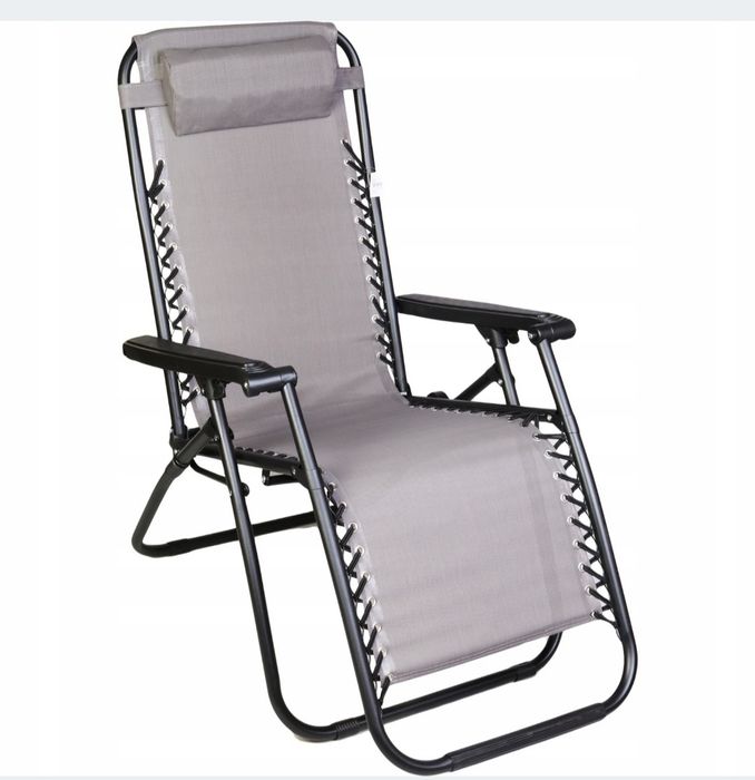 Leżak ogrodowy z regulacją oparcia i podnóżka