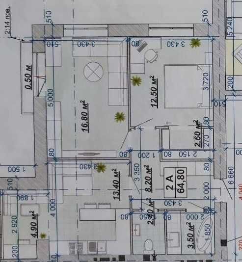 Продаж квартири,  2-кімн КНЯГИНИН, 65м.кв., видова на місто