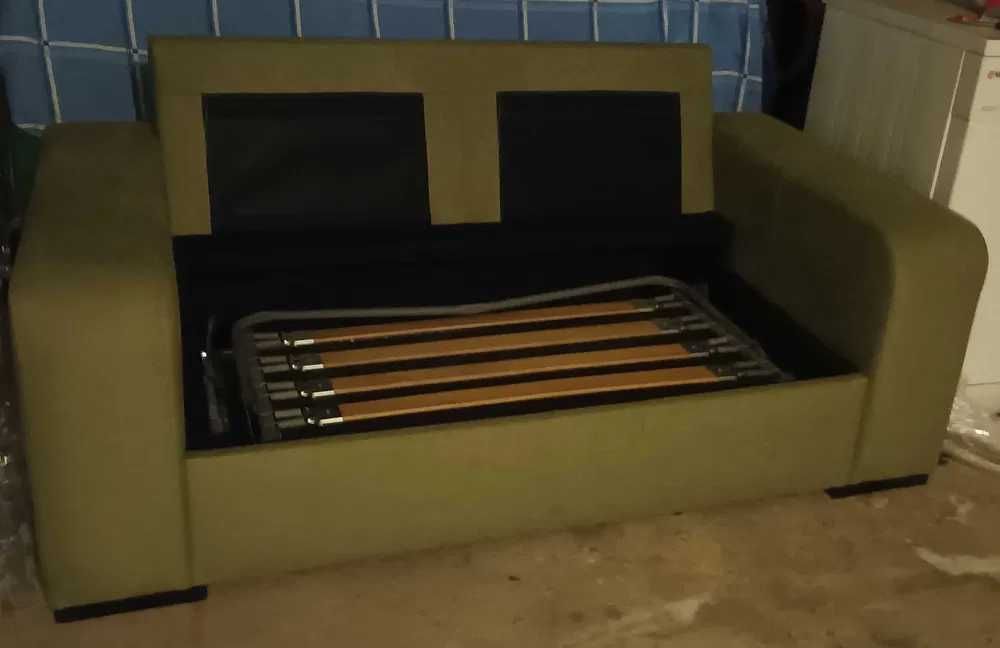 Sofá cama 2 lugares, em tecido