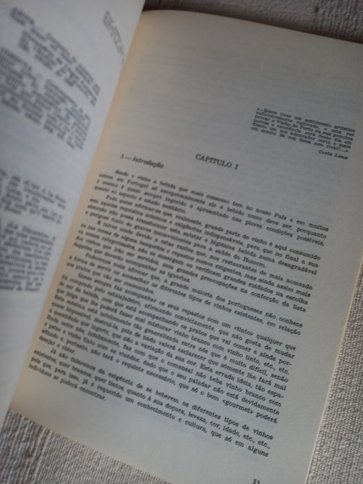 Dois livros antigos sobre vinhos