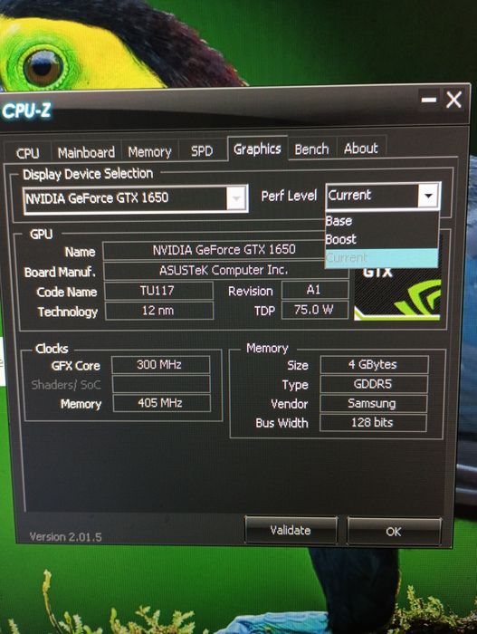 Gráfica ASUS GTX 1650 4gb