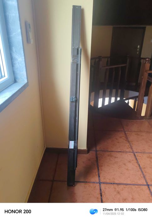 1-Janela Aluminio Bronze Vidro Duplo Térmico completa c/Aro