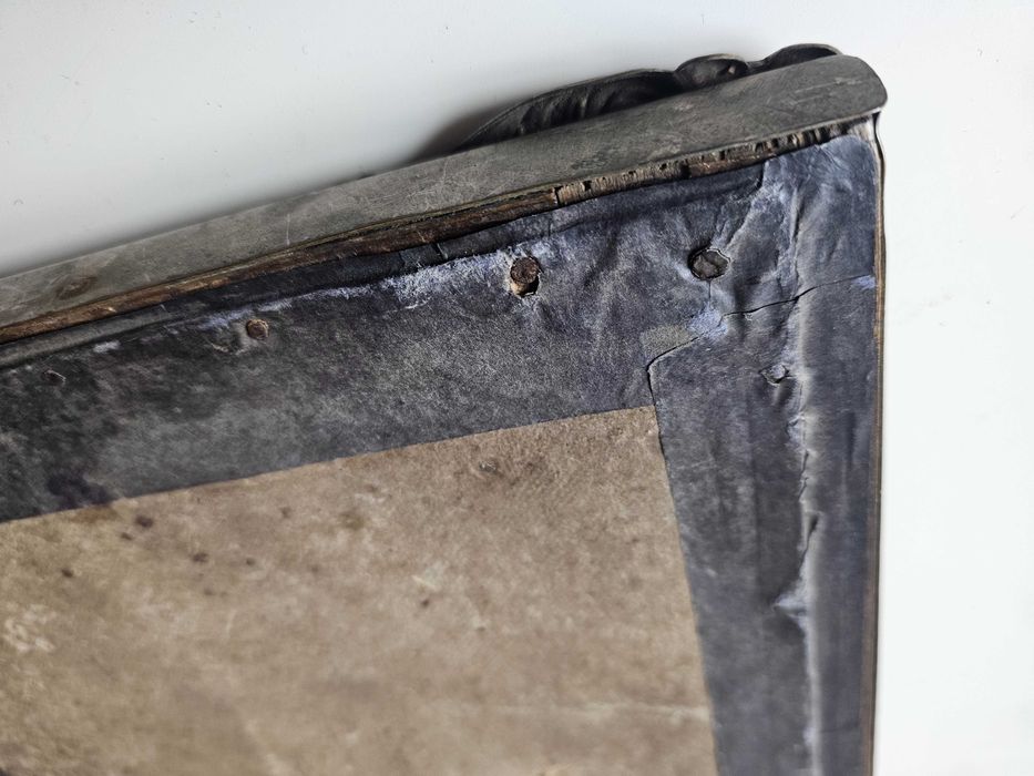 "Initium Sancti Evangelii Secundum Joannem" w XIX w srebrzonej ramie