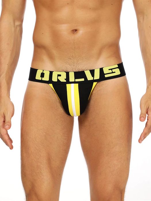 Męskie bawełniane otwarte slipy, sportowe jockstrapy jockstrap - M