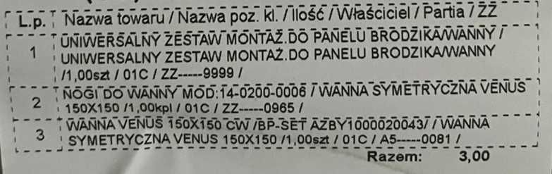 Wanna symetryczna narożna Cersanit Venus 150x150 - NOWA