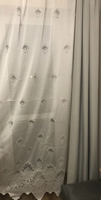 2 firany w różnych rozmiarach