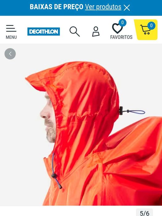 PONCHO impermeável ideal para caminhadas ou entregas de moto