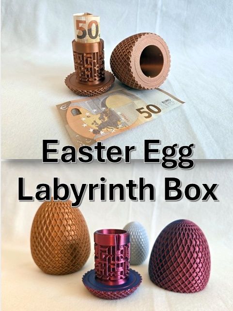 3д друк Игрушка яйцо лабиринт для подарка и не только