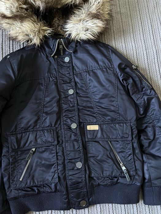 Opium y2k аляска куртка бомбер с мехом