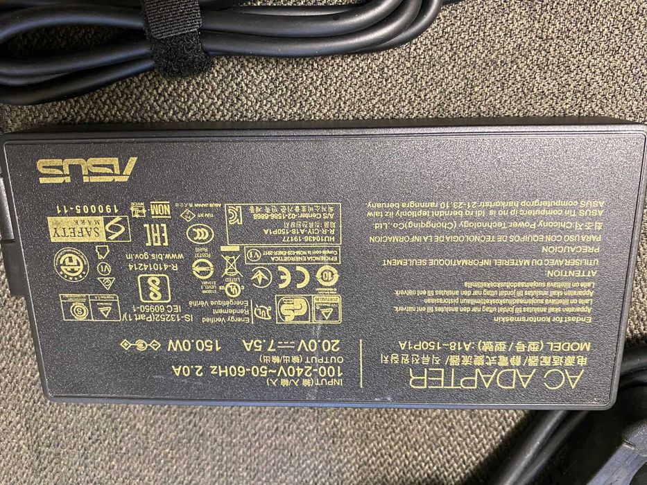 Зарядка для ноутбука Asus 20V 7.5A (6.0*3.7) 150W+кабель в розетку