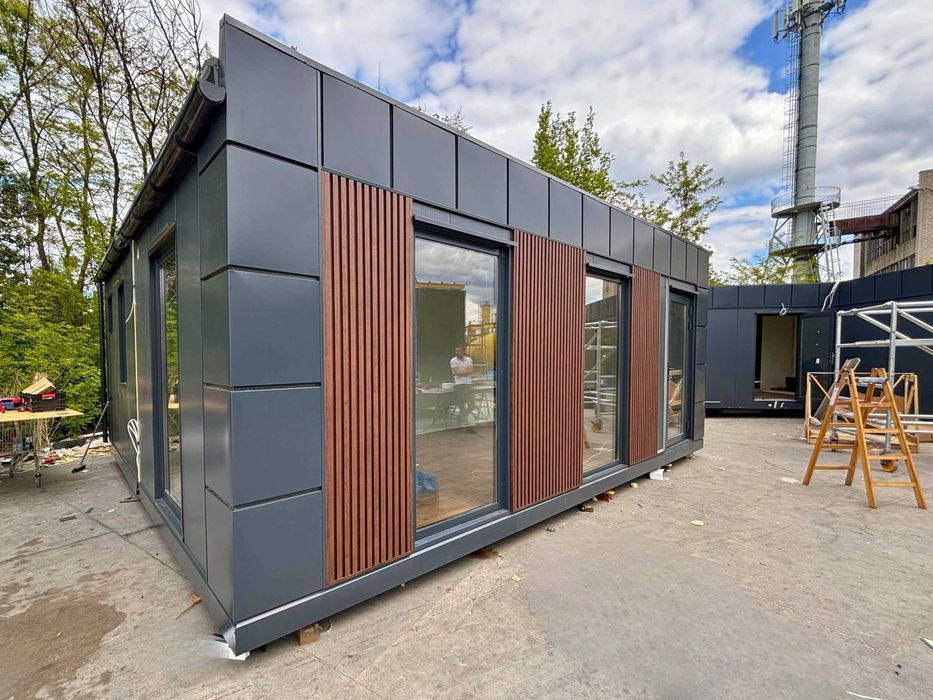 Kontener Biurowy Handlowy Usługowy Sklep mobilny / PAWILONY OD RĘKI