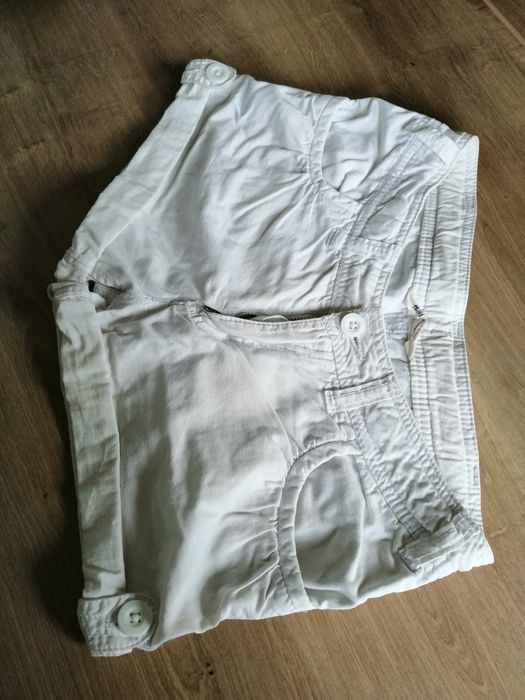 Spodenki krótkie białe XS H&M 11-12lat