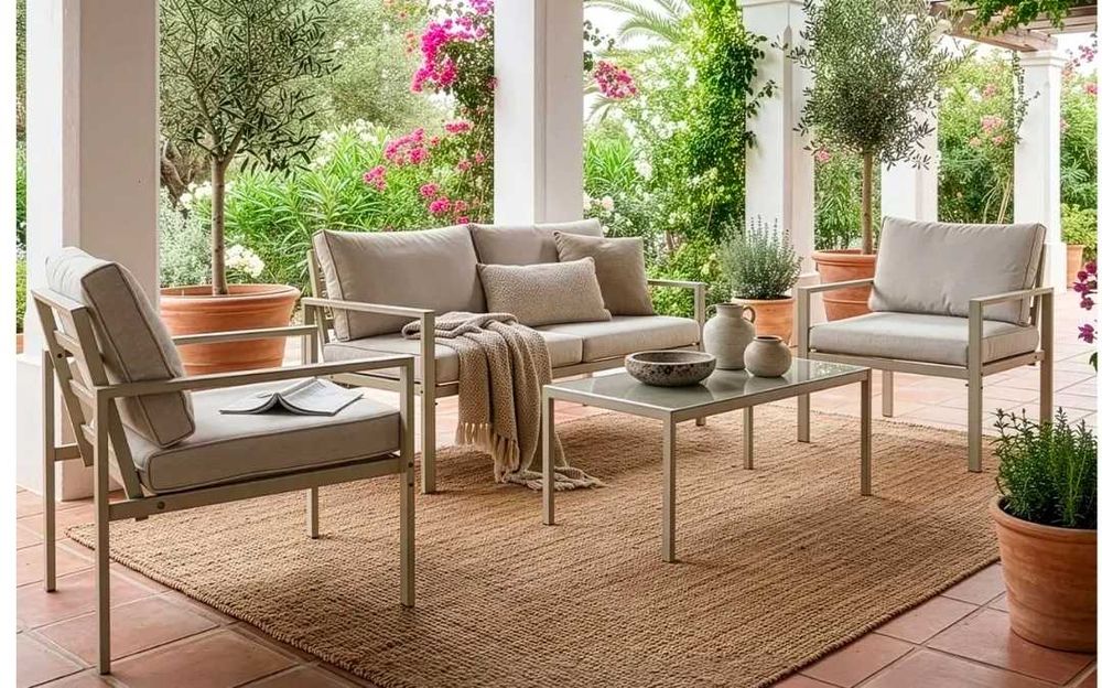 Conjunto jardim 4 lugares c/ mesa