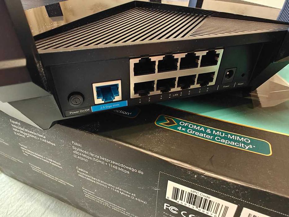 TP Link Archer AX6000 WAN 2,5Гбт Lan 8x1Гбт роутер