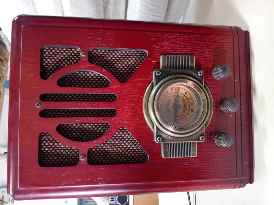 Radio leitor cd's estilo vintage