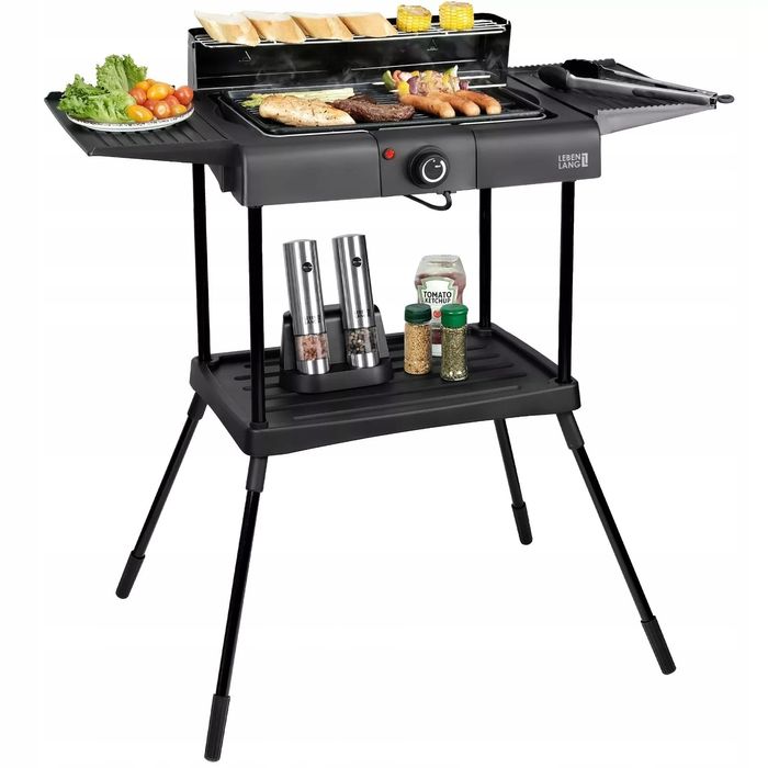 Lebenlang 2 W 1 Grill Elektryczny Do Użytku Na Zewnątrz I Wewnątrz