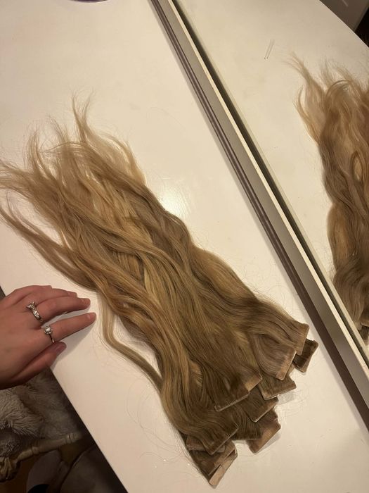 Wlosy naruralne kanapki blond