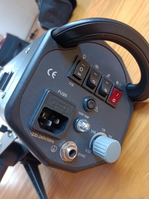 Cabeça flash estúdio