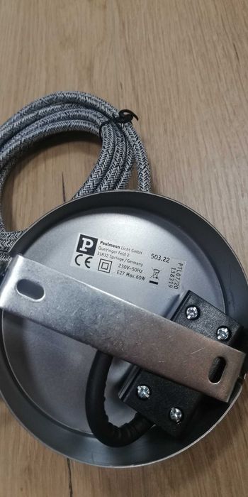 Paulmann lampa wisząca wahadło szary nikiel