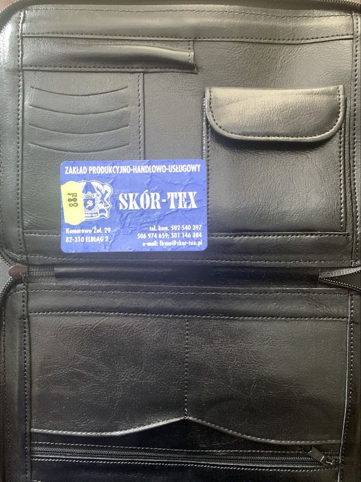 Dwie saszetki skorzane