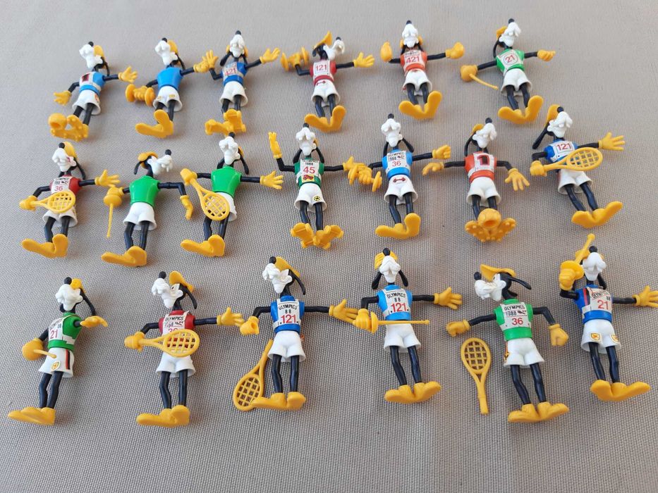 Lote Kinder Surprise Goofy Jogos Olímpicos 19 Figuras Anos 80 Vintage