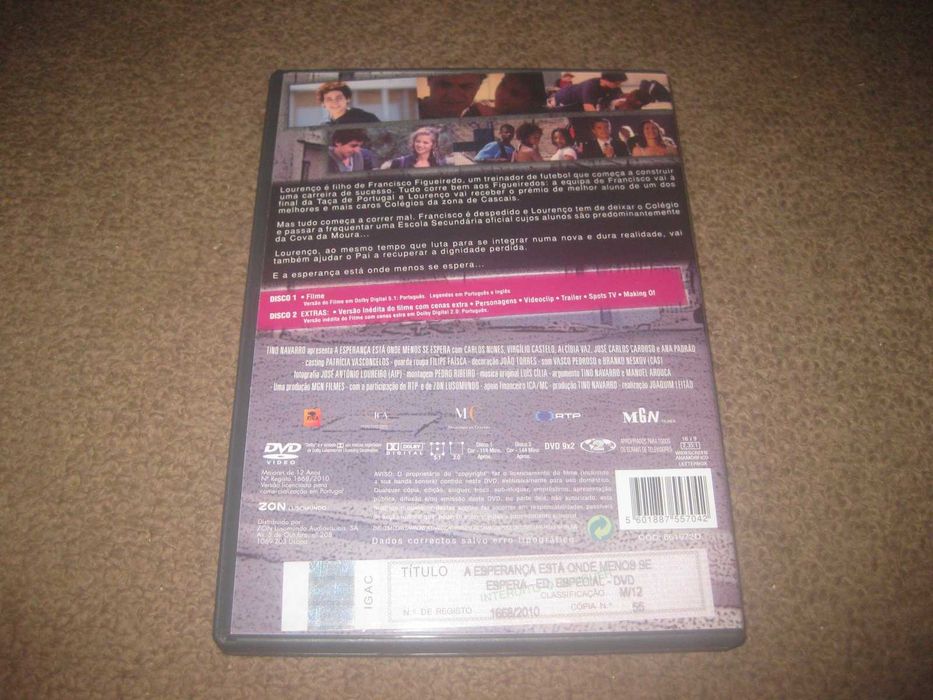 "A Esperança Está Onde Menos se Espera" com Virgílio Castelo numa Edição Especial com 2 DVDs