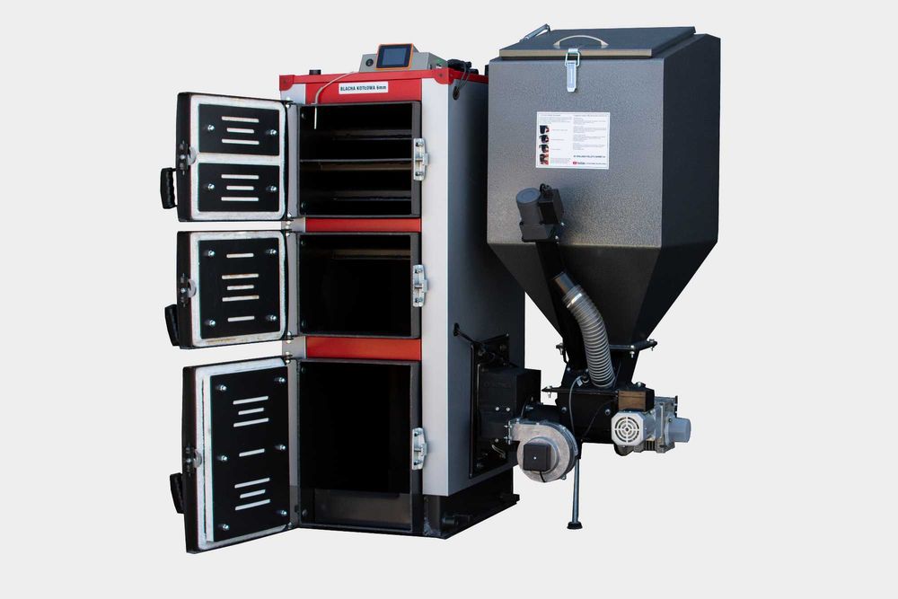 Kocioł piec 19kW pellet drewno ekogroszek węgiel 5klasa WOLKOT kotły